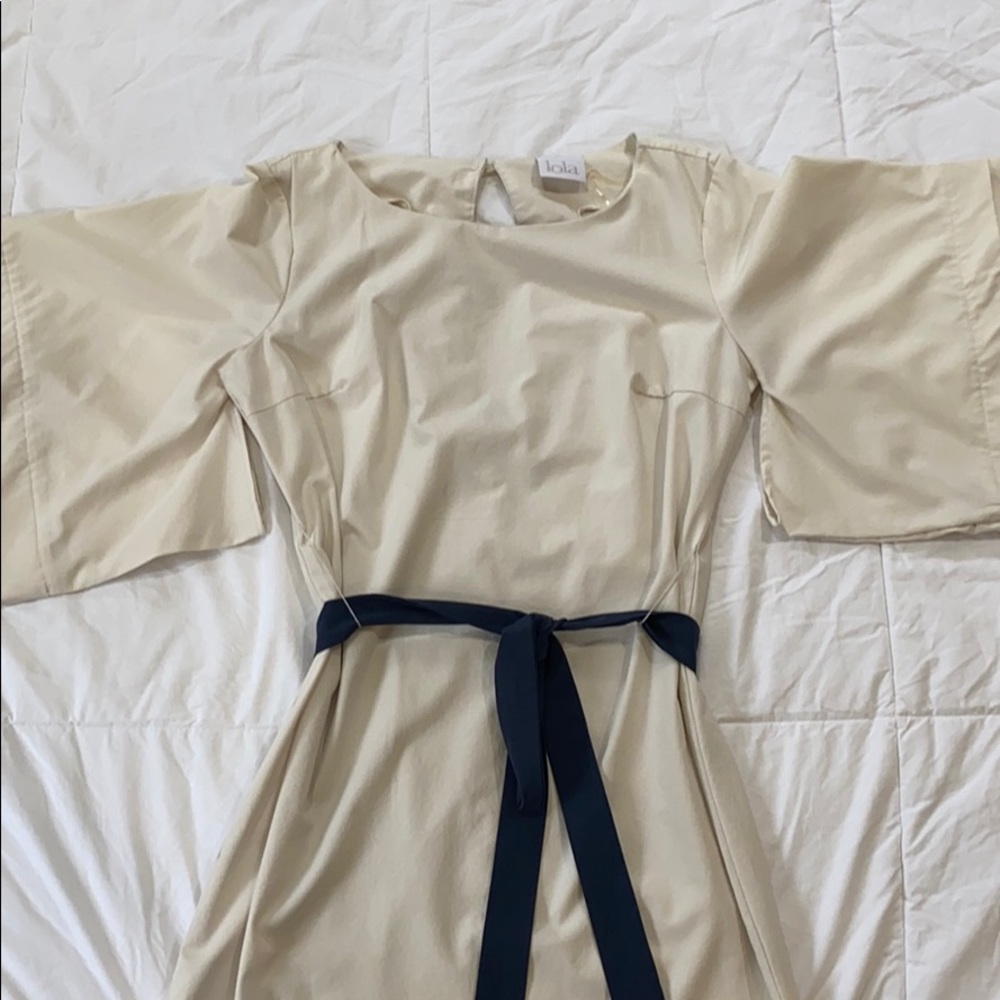 Small Lola Cream Kimono Shift Dress
